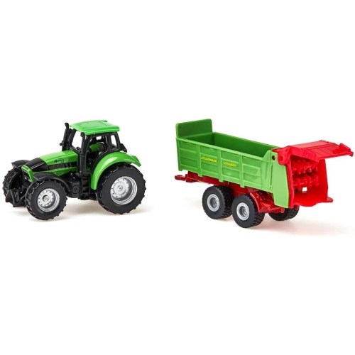 Traktor z rozrzutnikiem obornika model metalowy S1673